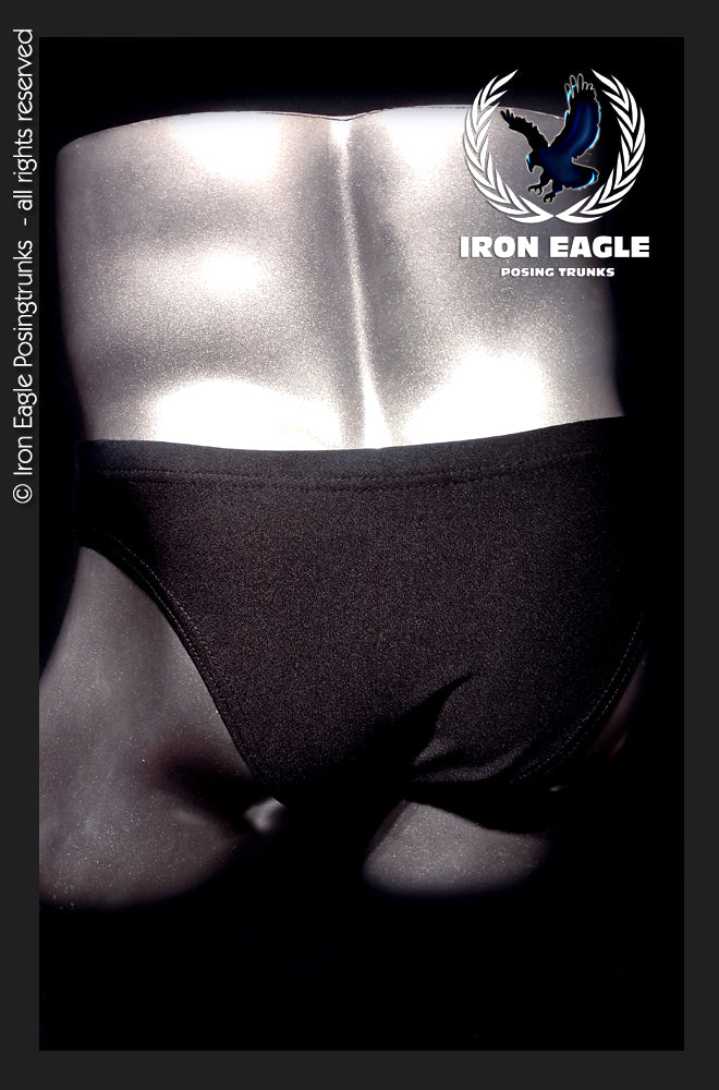 Pro Classic Physique Briefs - 2'' Black Italian Lycra