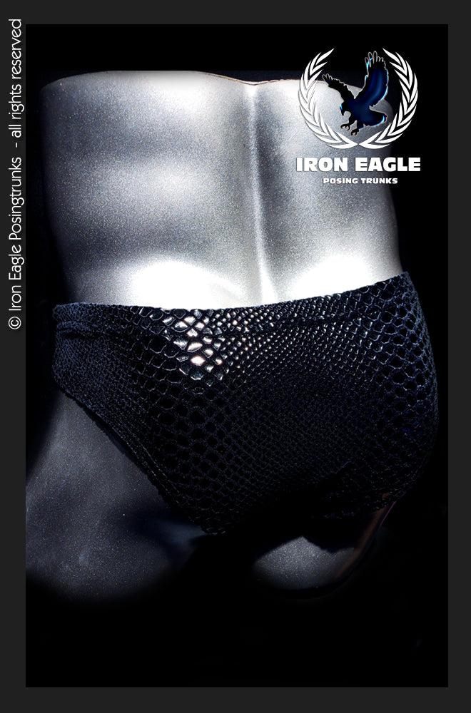 Pro Classic Physique Briefs - 2'' Black Mamba Velvet