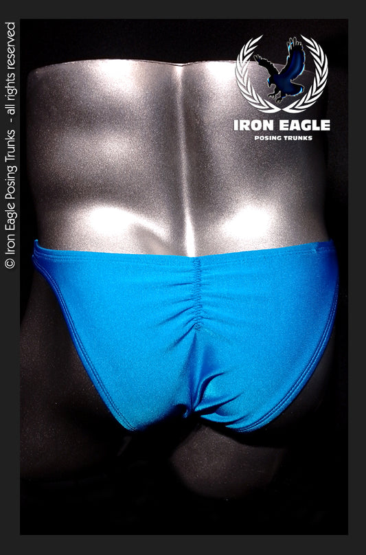 Royal Blue Satin Lycra Posing Trunks
