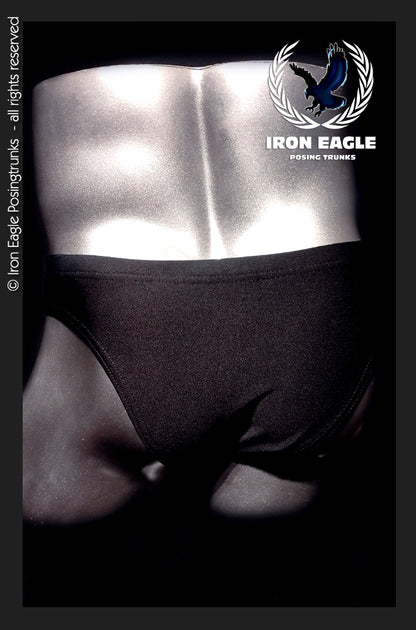 Pro Classic Physique Briefs - 2'' Black Italian Lycra