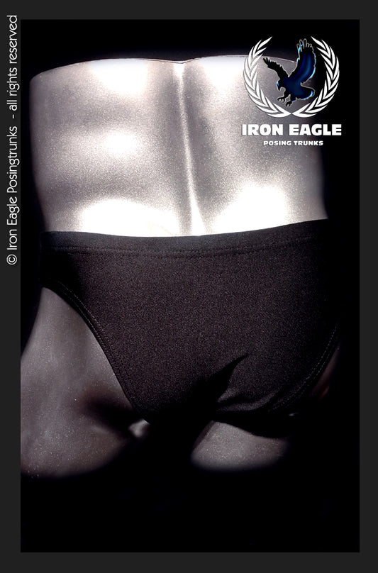 Pro Classic Physique Briefs - 2'' Black Italian Lycra