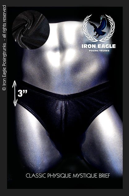 Classic Physique Briefs - 3'' Black Mystique