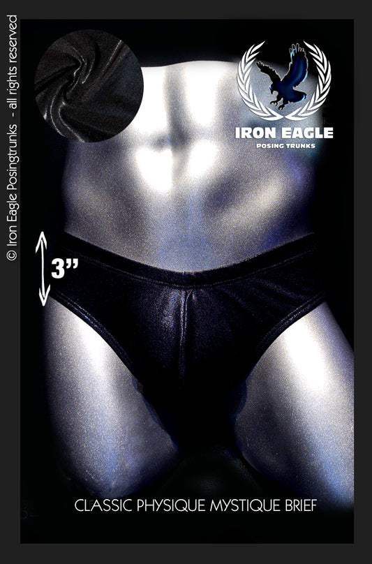 Classic Physique Briefs - 3'' Black Mystique