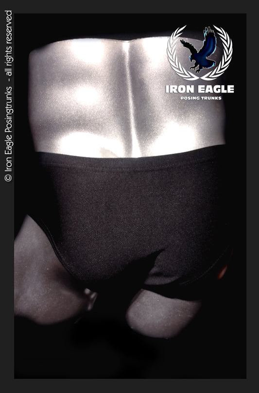 Classic Physique Briefs - 4'' Black Italian Lycra