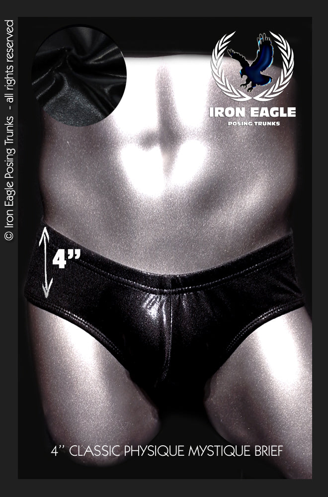 Classic Physique Briefs - 4'' Black Mystique