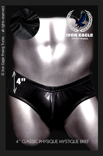 Classic Physique Briefs - 4'' Black Mystique