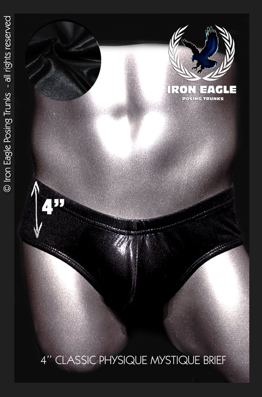 Classic Physique Briefs - 4'' Black Mystique