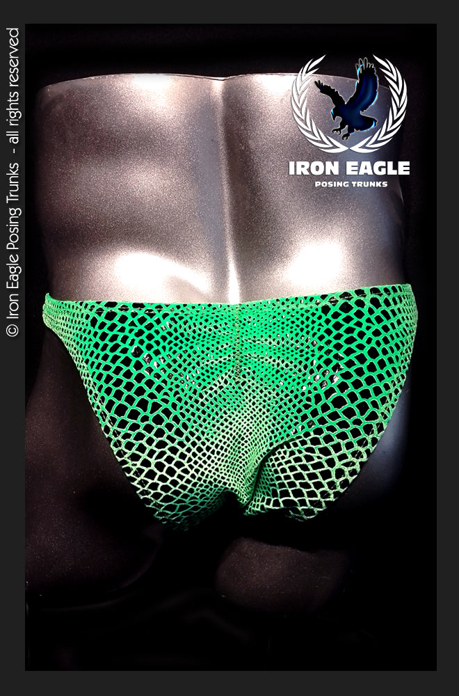 Acid Green Snakeskin Velvet