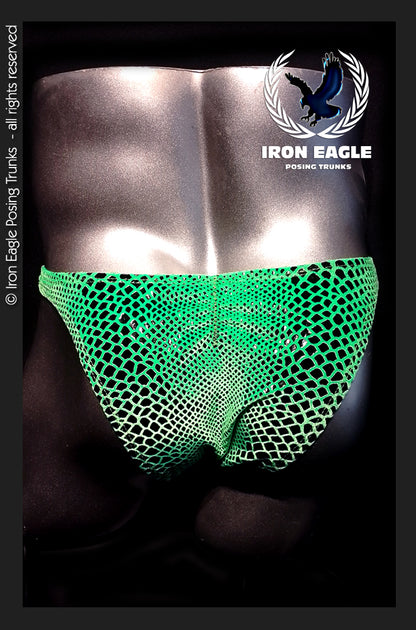 Acid Green Snakeskin Velvet