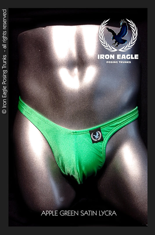 Apple Green Satin Lycra