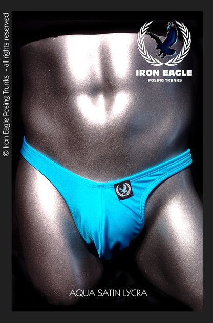 Aqua Satin Lycra