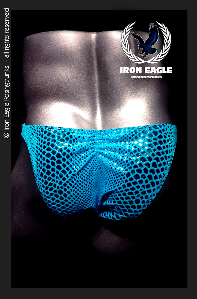 Aqua Snakeskin Velvet