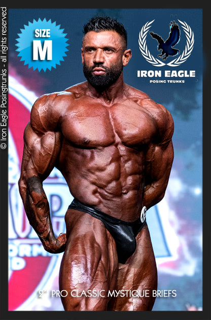 Iron Eagle 2'' Black Mystique Classic Physique Pro Briefs