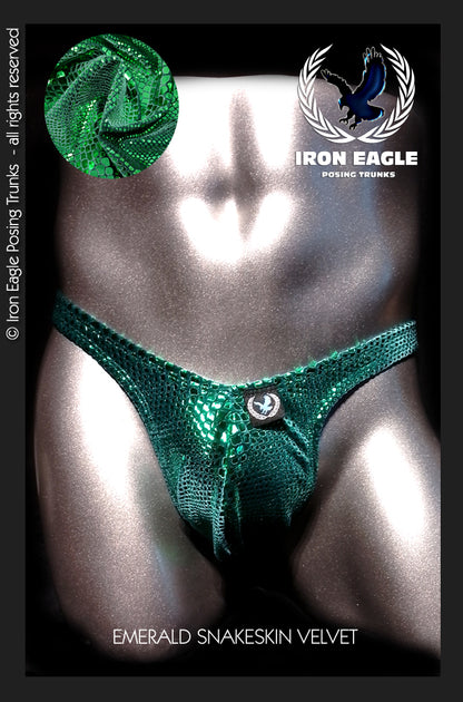 Emerald Snakeskin Velvet