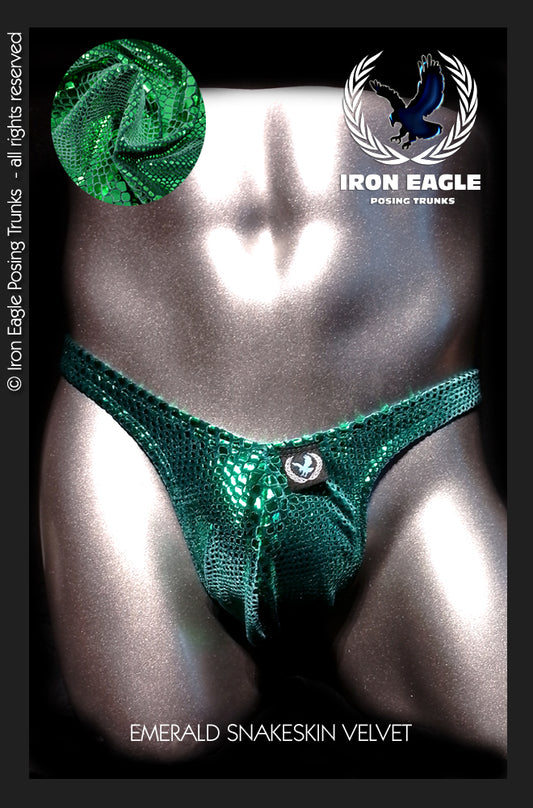 Emerald Snakeskin Velvet