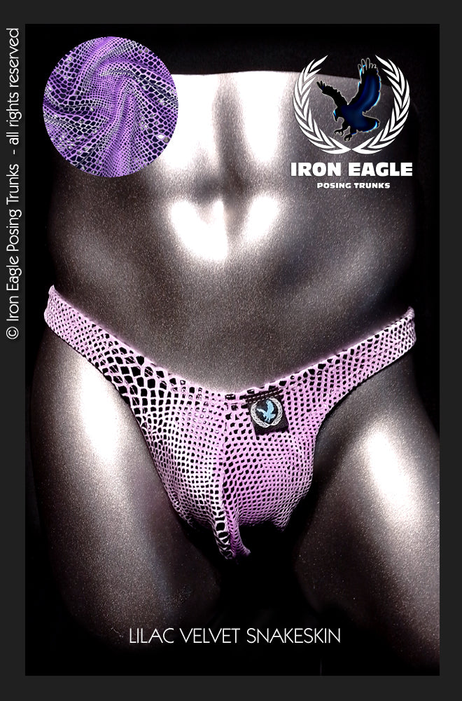 Lilac Snakeskin Velvet
