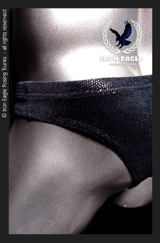 Pro Classic Physique Briefs - 2'' Black Lizard Skin Velvet
