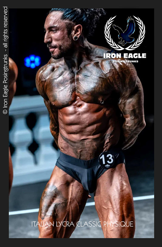 Classic Physique Briefs - Black Italian Lycra