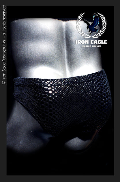 Pro Classic Physique Briefs - 2'' Black Mamba Velvet