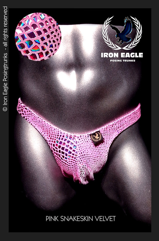 Pink Snakeskin Velvet