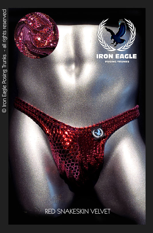 Red Snakeskin Velvet