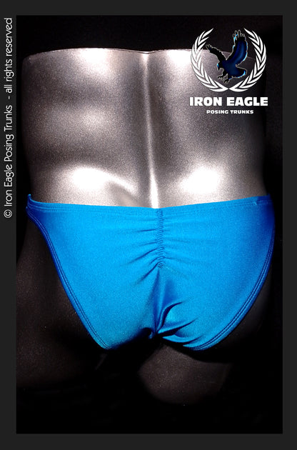 Royal Blue Satin Lycra Posing Trunks