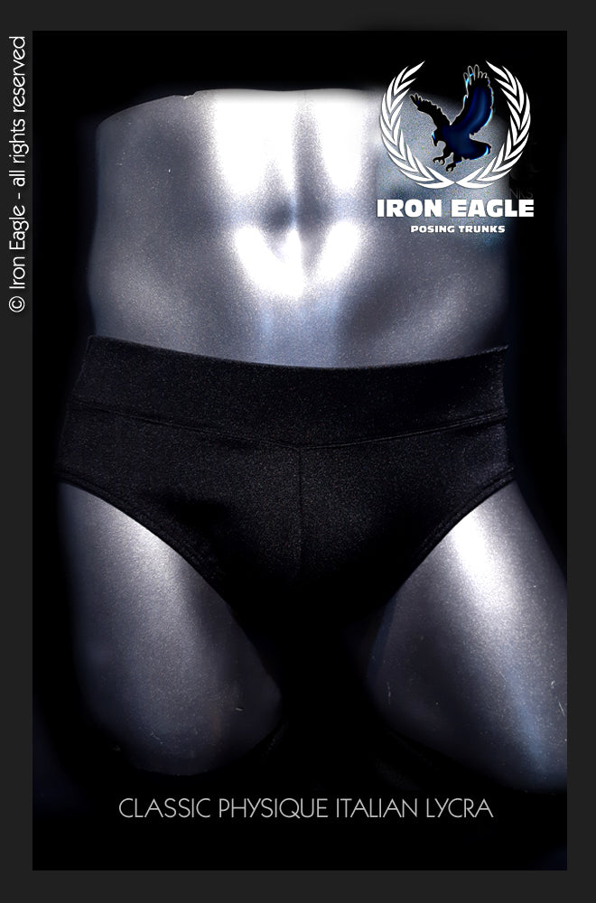Classic Physique Briefs - Black Italian Lycra