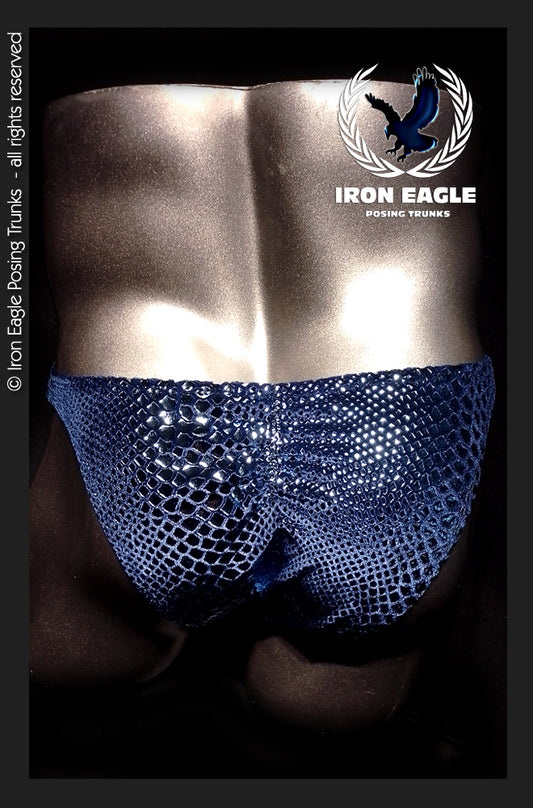 Sky Navy Snakeskin Velvet