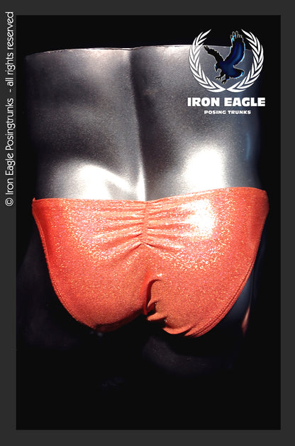 Iron Eagle Tangerine Hologram Posing Trunks